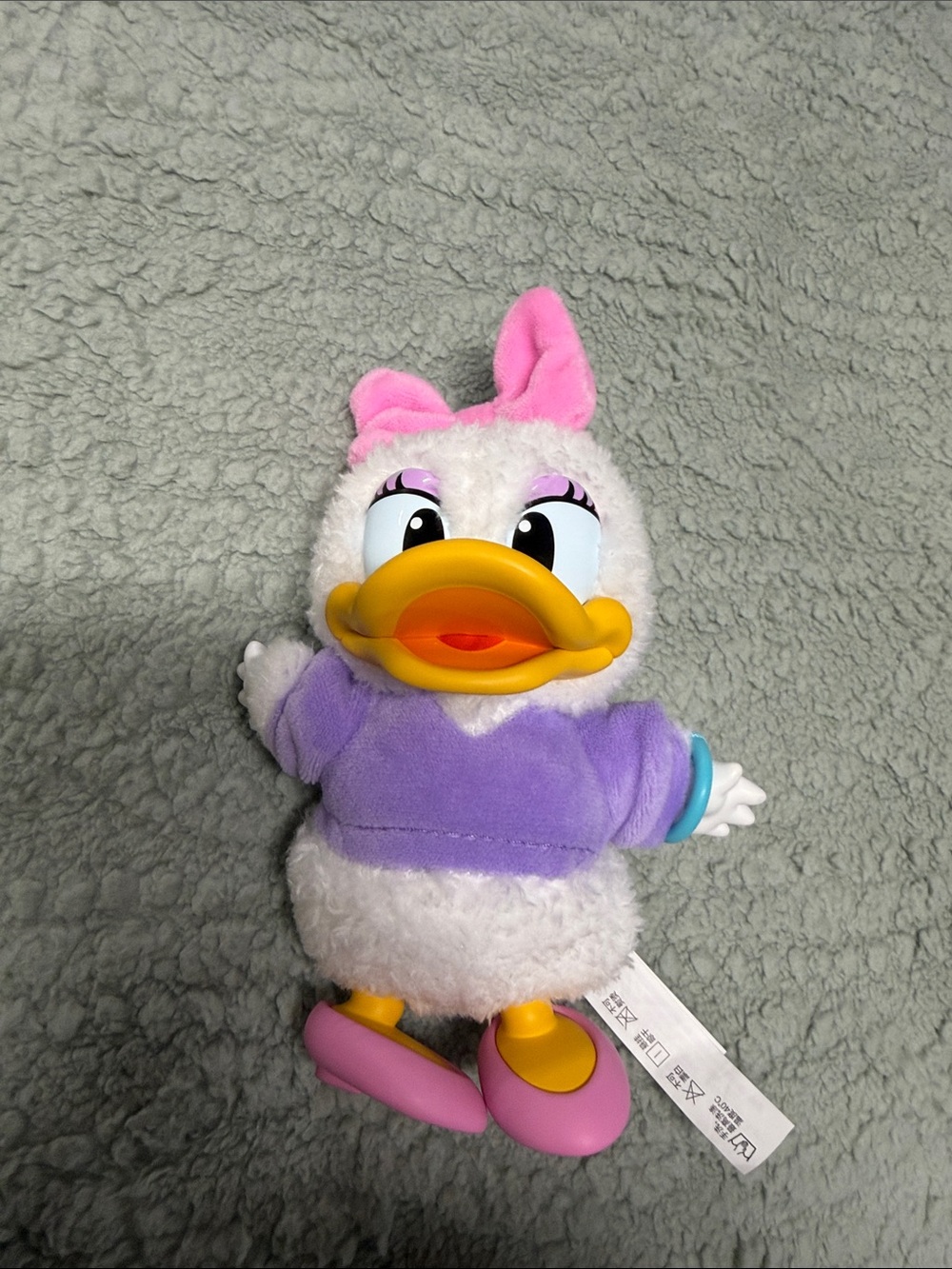 Plush Duck Toy in Pink, Purple and White - Small Pets Accessory